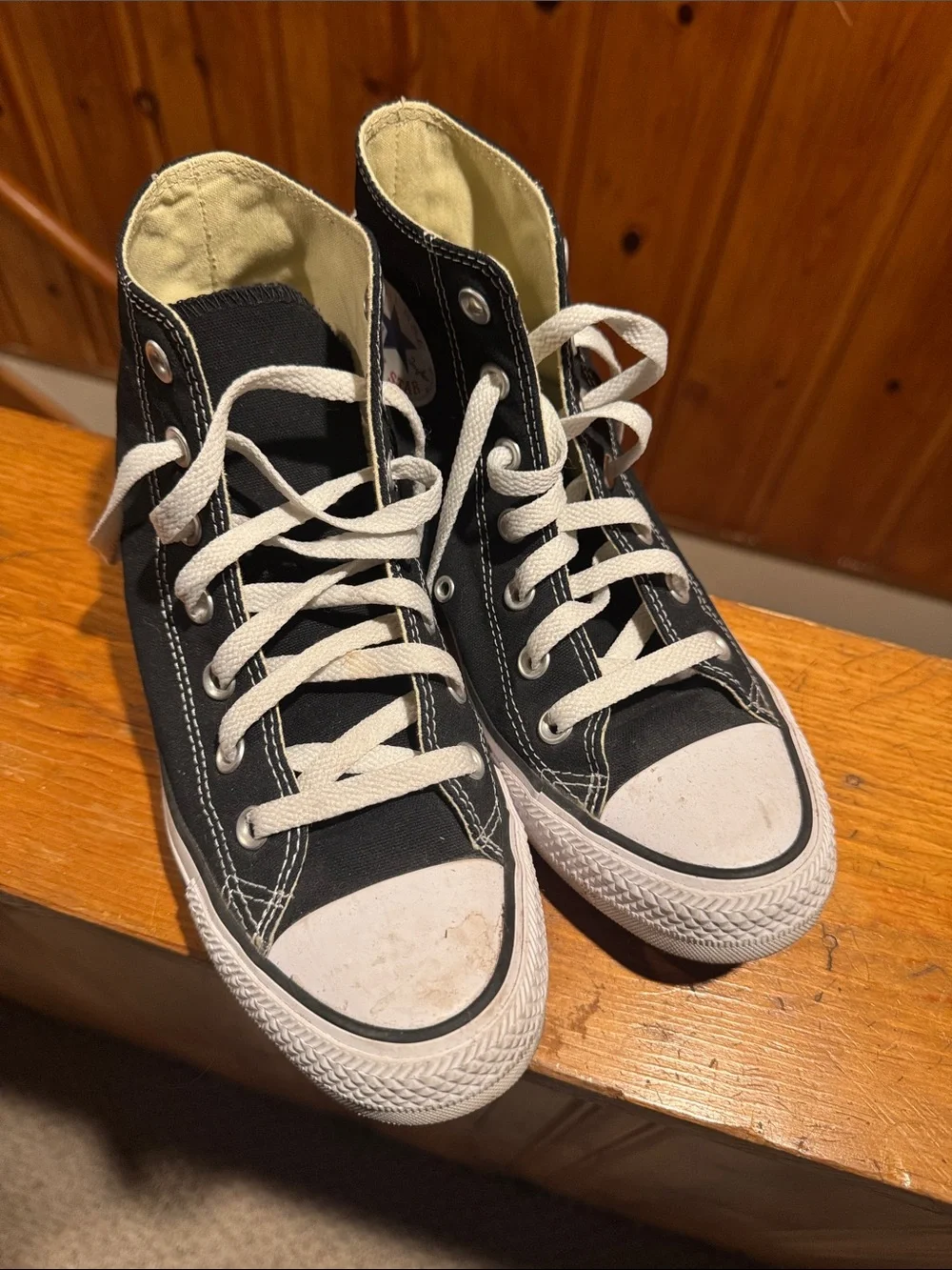 Converse Black and White High-Top Sneakers